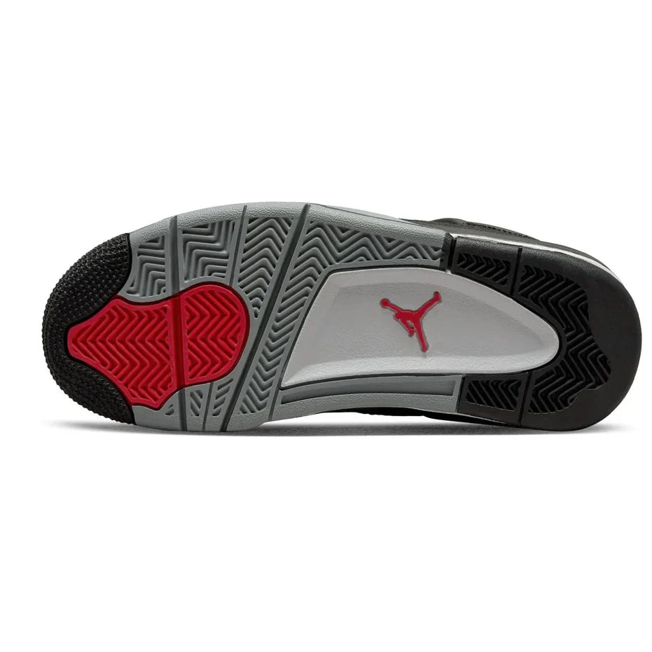 Black GS Canvas Retro Air Jordan 4 0727